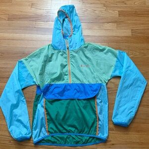 Cotopaxi Teca Windbreaker Jacket Womens Colorblock Quarter Zip Lightweight WL MM